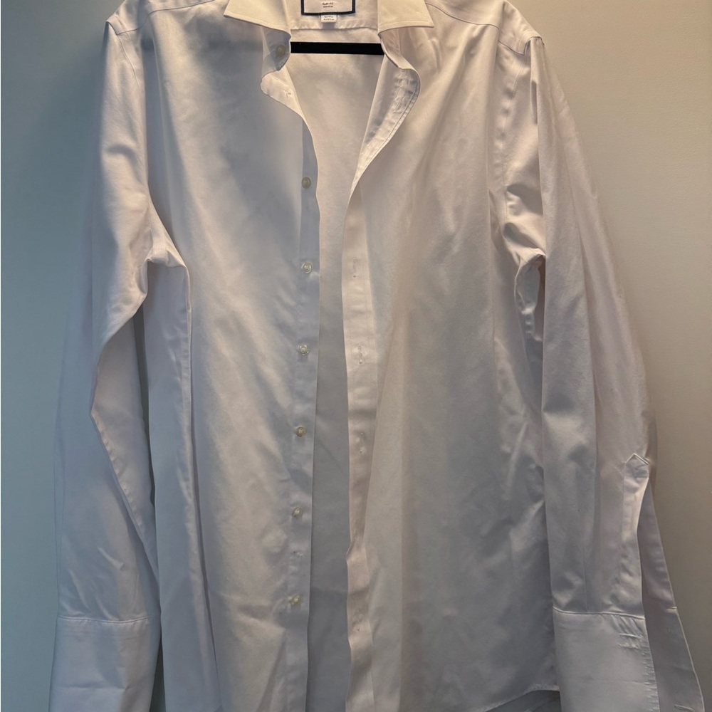 Charles Tyrwhitt Slim Fit White Cuff Shirt